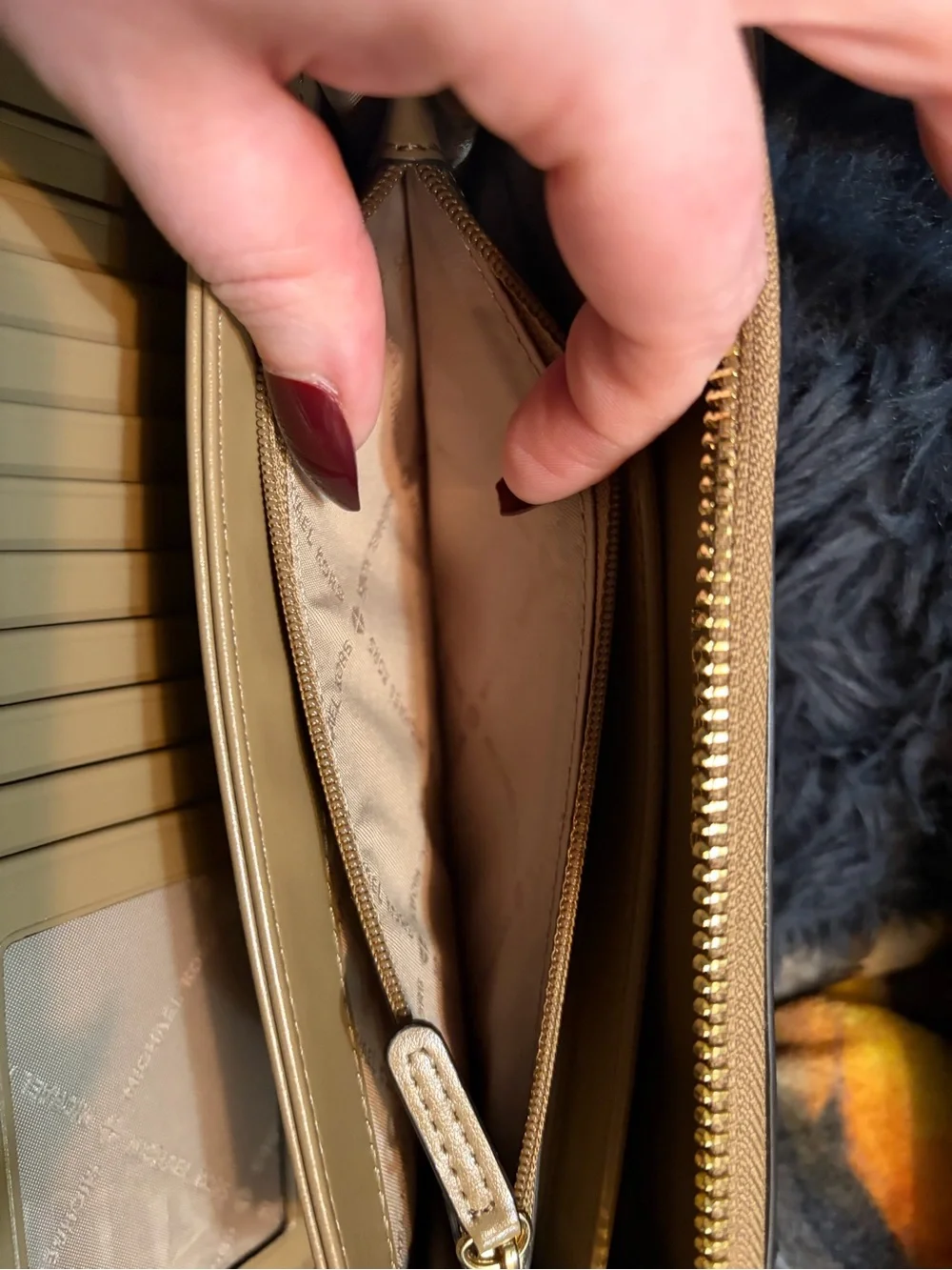 Michael Kors Tan/Brown Logo Tote with Matching Wallet